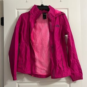 North Face pink rain jacket
